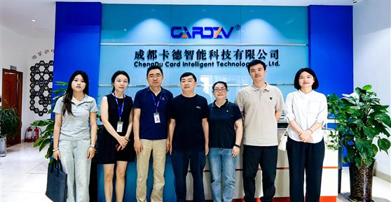 西南财经大学天府学院领导莅临卡德智能调研交流